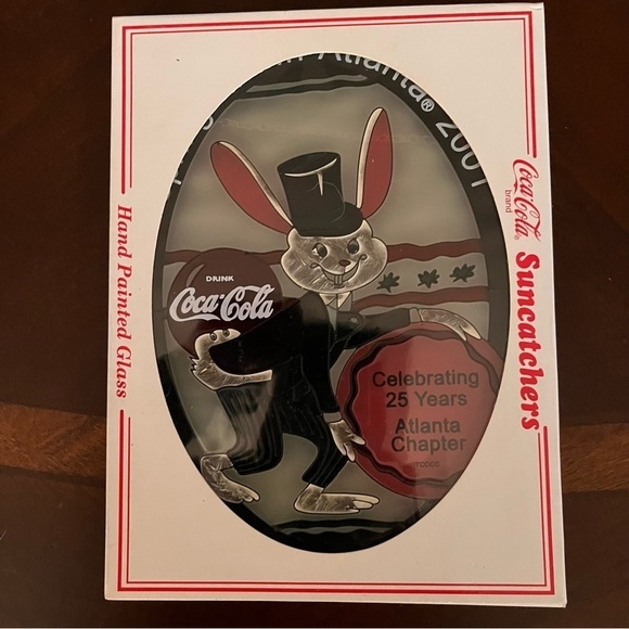 Coca Cola suncatcher : rabbit springtime in Atlanta 2001 - Picture 1 of 1